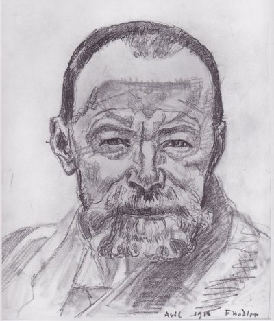 Selbstbildnis-Studien von Ferdinand Hodler